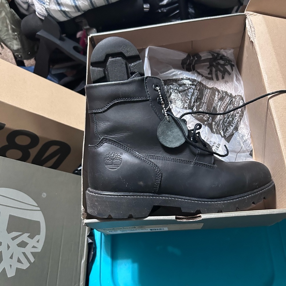 Timberland Men's Black Leather Boots